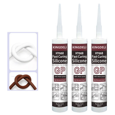 Transparent GP Acetic Cure Silicone Sealant Caulking Windows Outside
