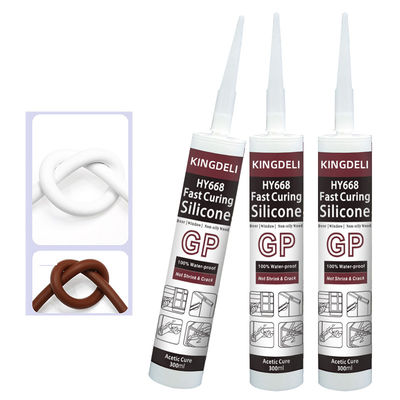 280Ml High Temperature Silicone Adhesive Sealant Caulk For Glass OEM