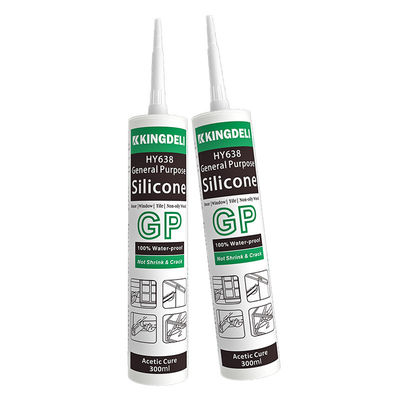 GP RTV Acetic Cure Silicone Sealant Paintable Silicone Caulk Glue For Stone