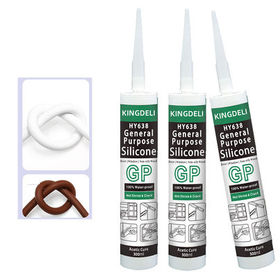 Waterproof Silicone Glass Glue , Clear Silicone Sealant For Caulking
